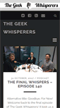 Mobile Screenshot of geek-whisperers.com