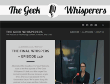 Tablet Screenshot of geek-whisperers.com